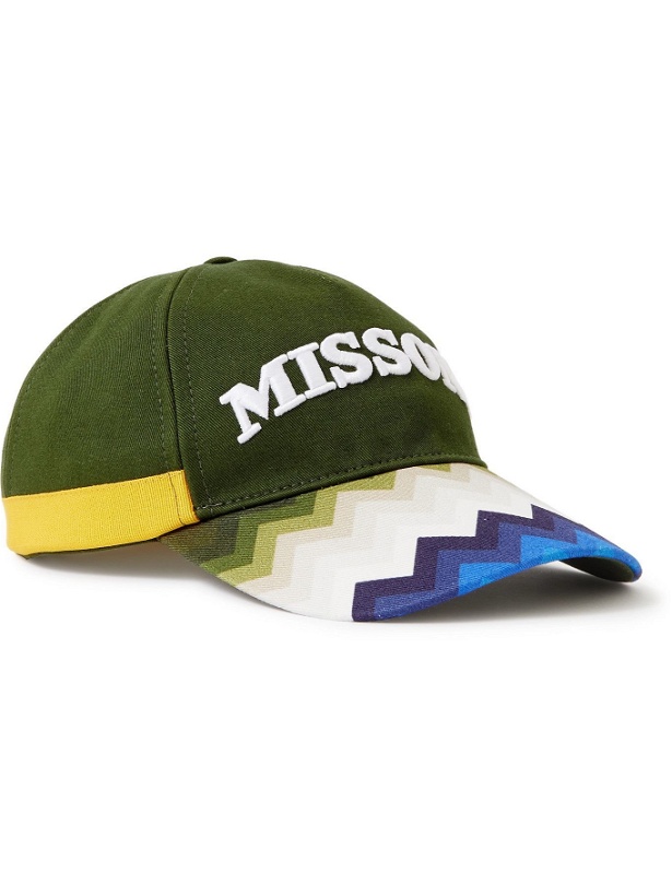 Photo: MISSONI - Logo-Embroidered Printed Cotton-Twill Baseball Cap