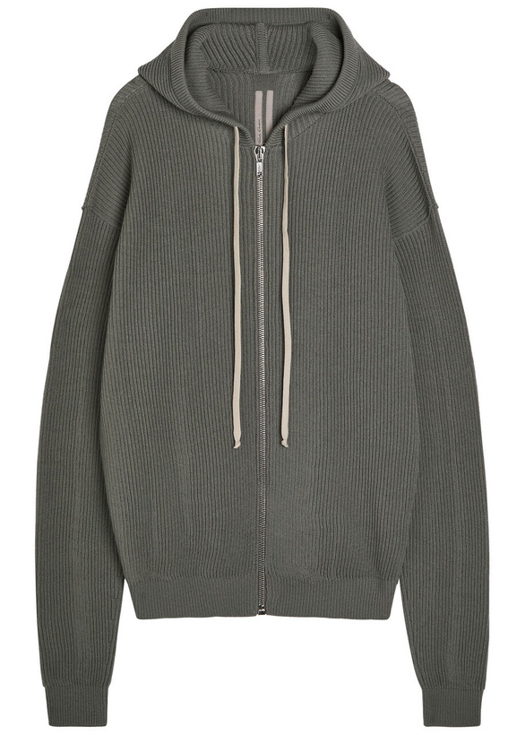 Photo: Rick Owens Hooded Wool Jumper Brown