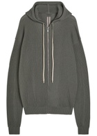 Rick Owens Hooded Wool Jumper Brown