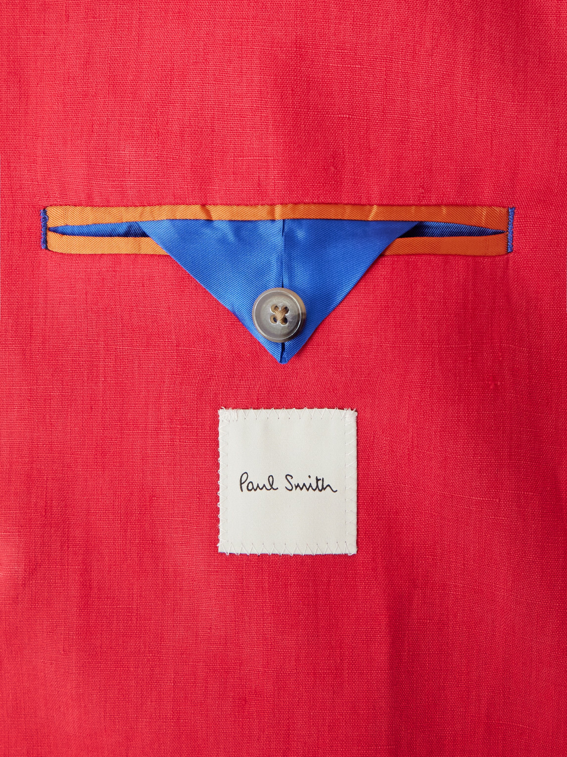 Paul Smith - Double-Breasted Linen Blazer - Red