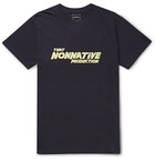 nonnative - Logo-Print Cotton-Jersey T-Shirt - Blue