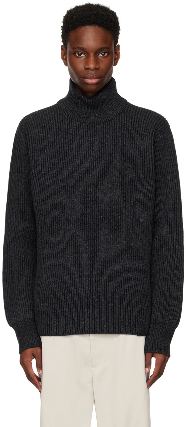 Maison Kitsuné Gray Rib Turtleneck Maison Kitsune