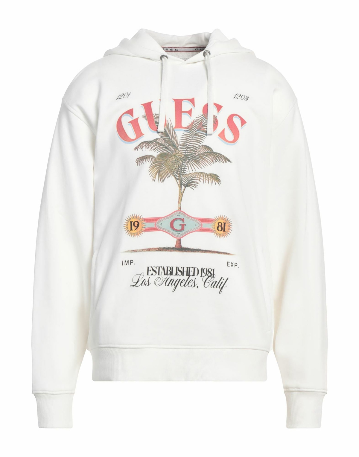 Guess Mens Sweatshirt in White
