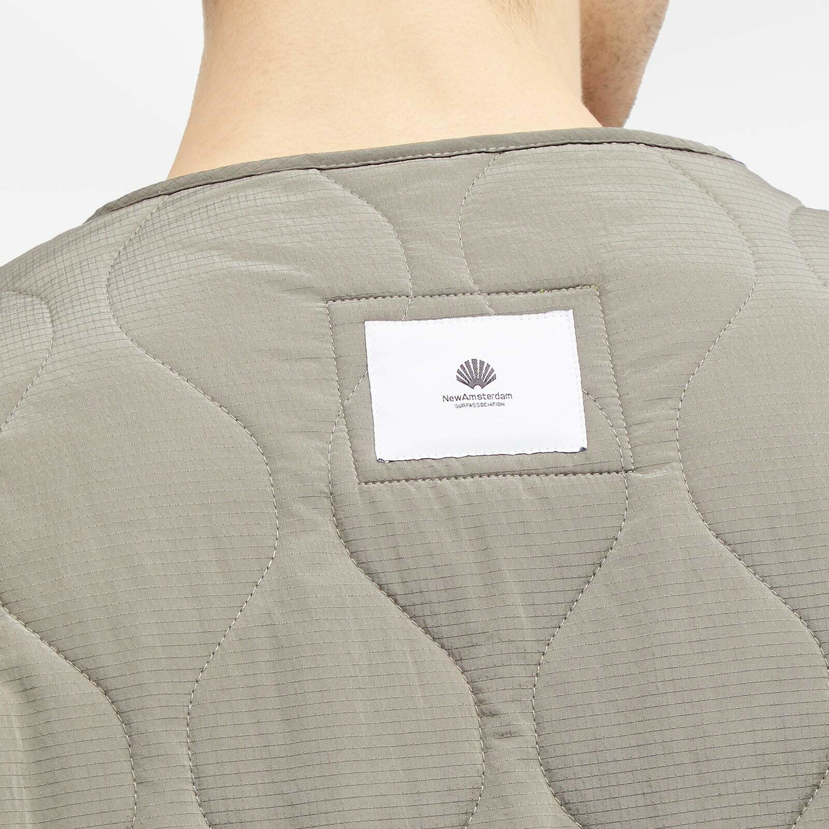 New Amsterdam Surf Association Men's Current Liner Jacket in Taupe