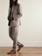 UMIT BENAN B - Double-Breasted Wool-Blend Suit Jacket - Neutrals