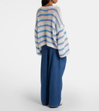 Loewe Anagram striped wool-blend sweater