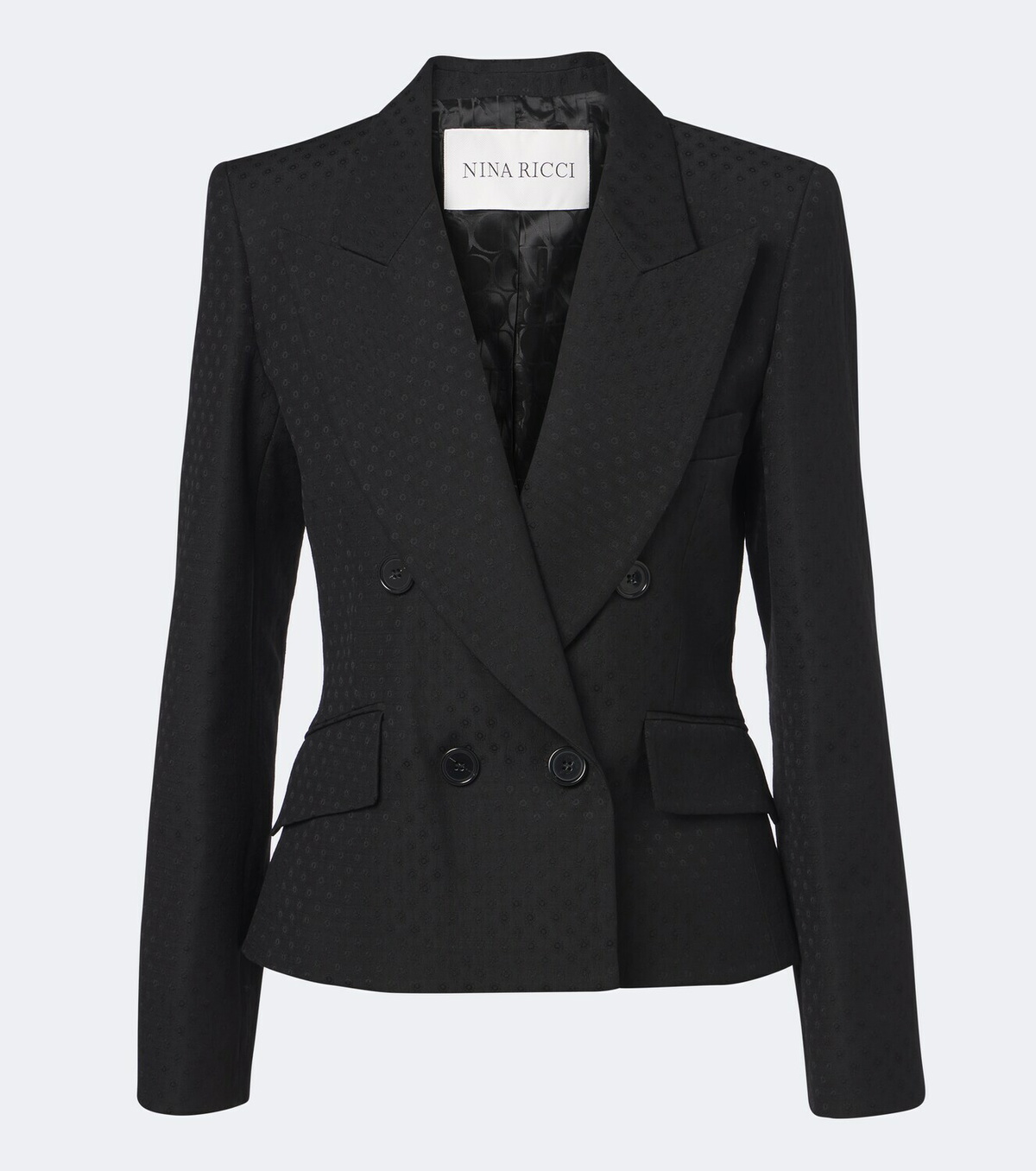 Nina Ricci Jacquard wool-blend double-breasted blazer