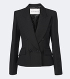 Nina Ricci Jacquard wool-blend double-breasted blazer