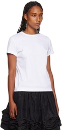 Noir Kei Ninomiya White Zip T-Shirt