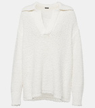 Joseph Textured cotton-blend polo sweater
