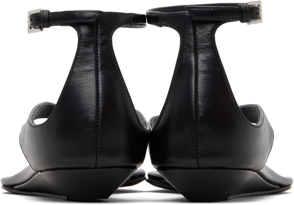 Loulou de Saison Black Zio Flip Flop Sandals