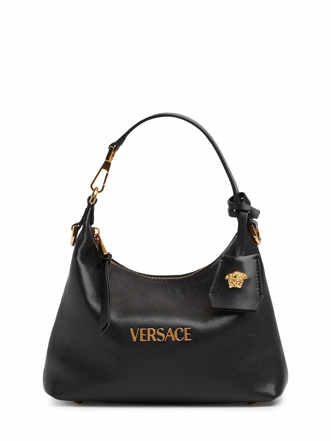 【関税送料込】Versace 'Hobo' bag Repeat Hobo Bag Black | VERSACE US