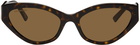 Balenciaga Tortoiseshell Cat-Eye Sunglasses