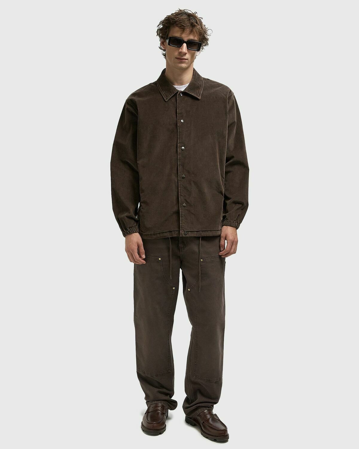 CLOSED COACH JACKET Brown Mens Overshirt