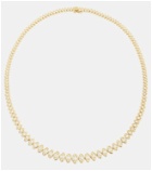 Sydney Evan Eternity 14kt gold necklace with diamonds