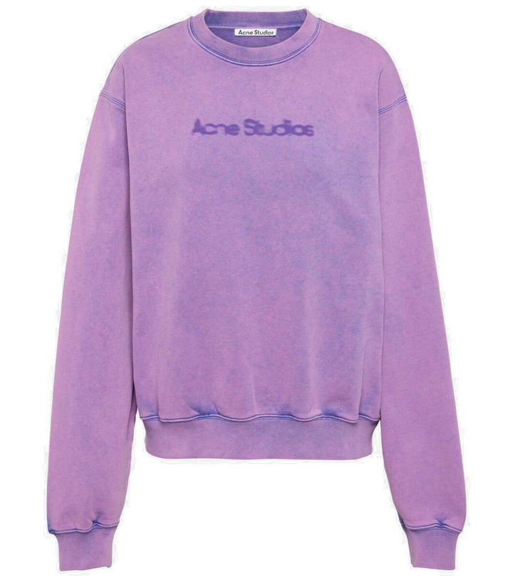 Photo: Acne Studios Logo cotton jersey sweatshirt