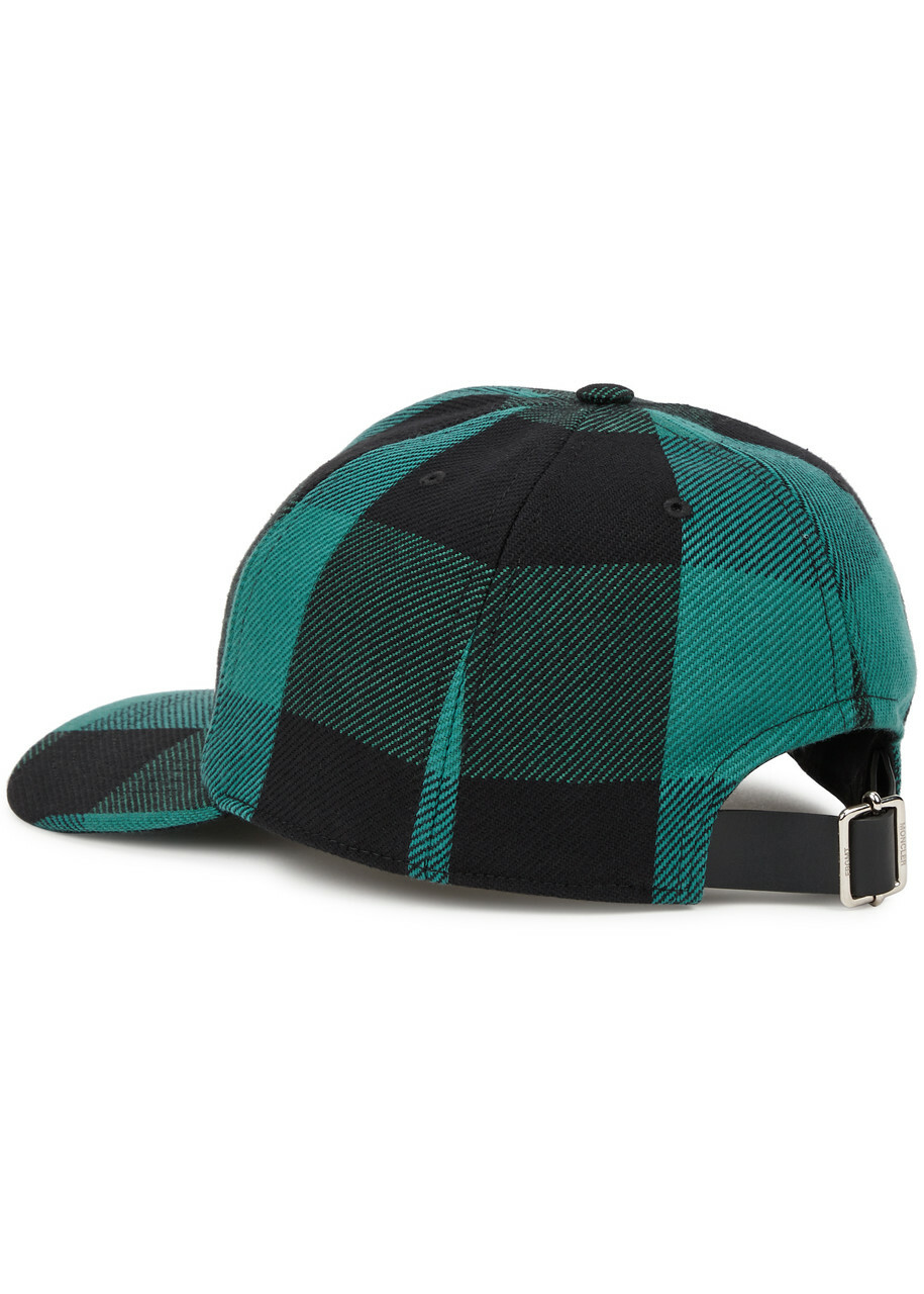 Moncler Genius 7 Moncler Frgmt Checked Cotton cap - Green