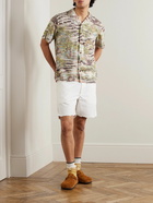 Polo Ralph Lauren - Convertible-Collar Printed Woven Shirt - Neutrals