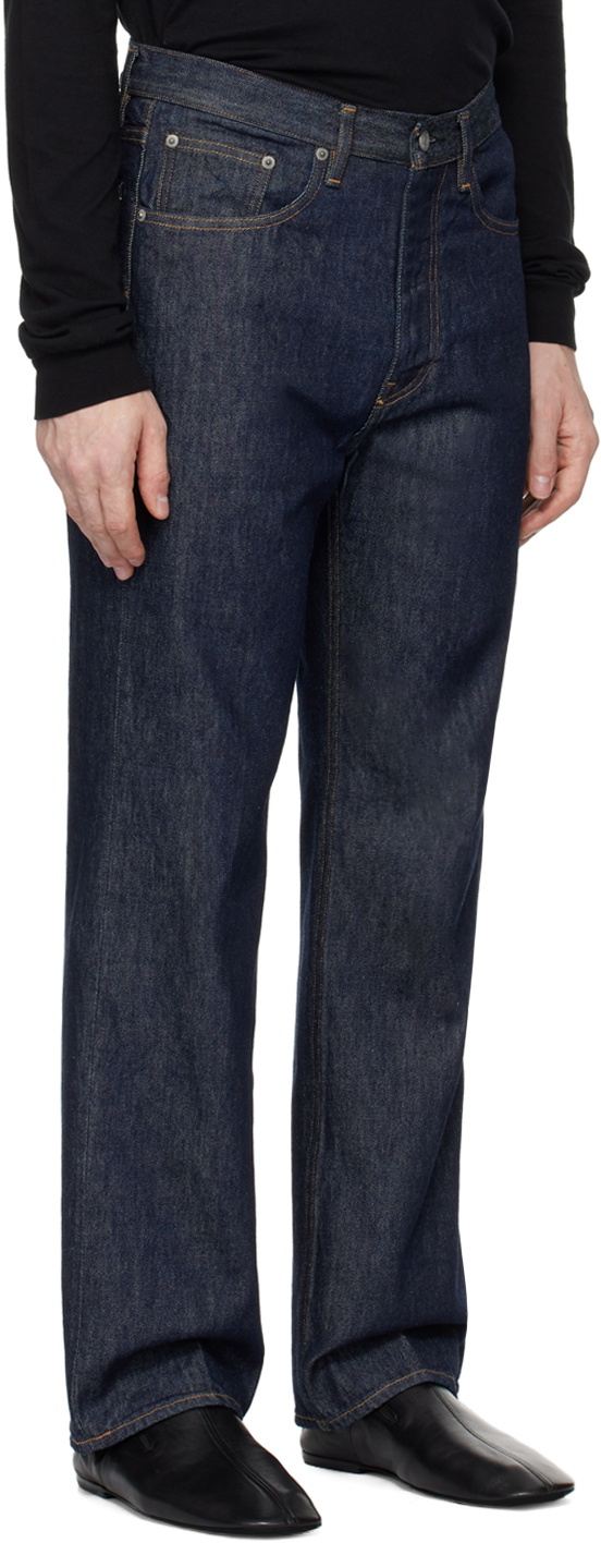 AURALEE Indigo Hard Twist Denim 5P Jeans Auralee