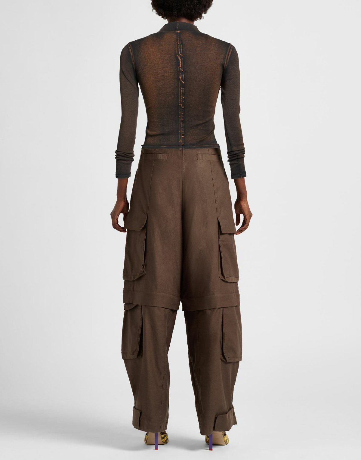 Eckhaus Latta Womens T-shirt Mustard