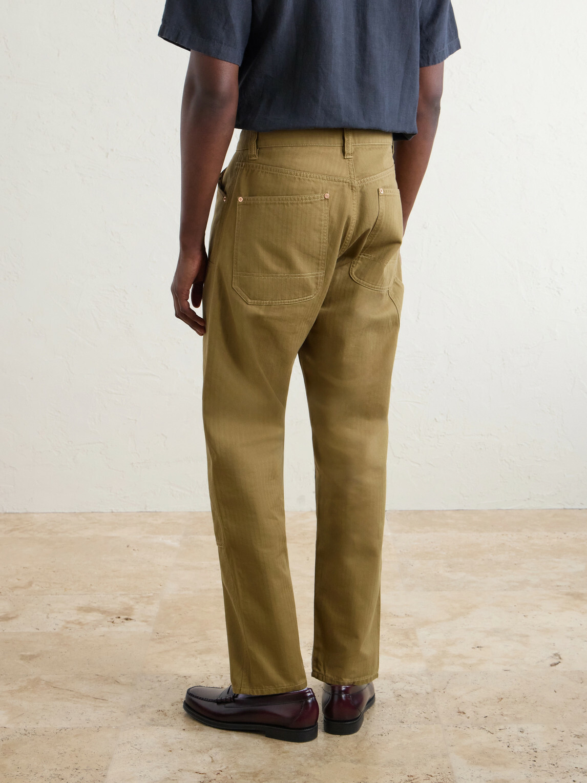 Drake's - Carpenter Straight-Leg Cotton Cargo Trousers - Brown