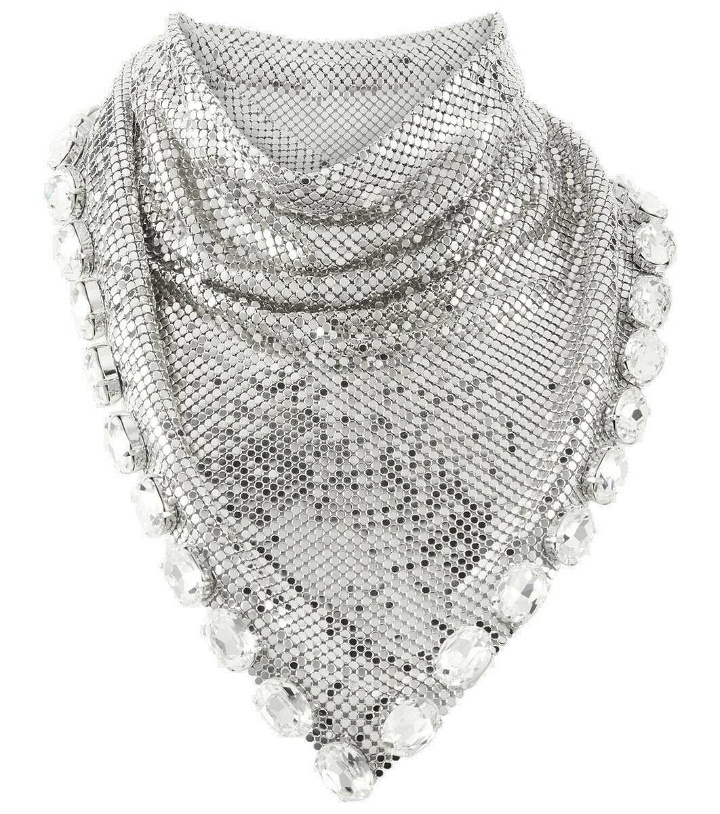 Photo: Rabanne Crystal-embellished chainmail necklace