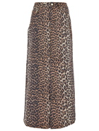 Ganni Leopard Skirt