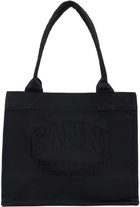 GANNI Gray Large Canvas Tote