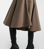 Proenza Schouler Janan cotton-blend sateen midi skirt