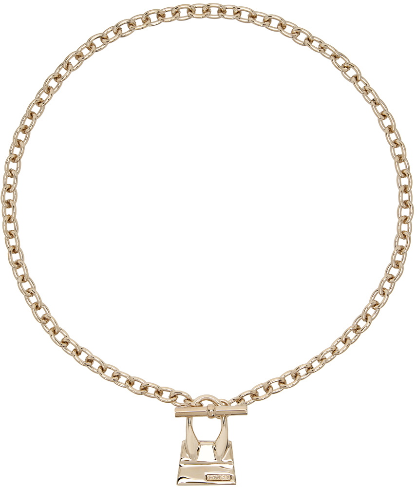 Jacquemus Gold 'La Chaine Cube' Necklace Jacquemus