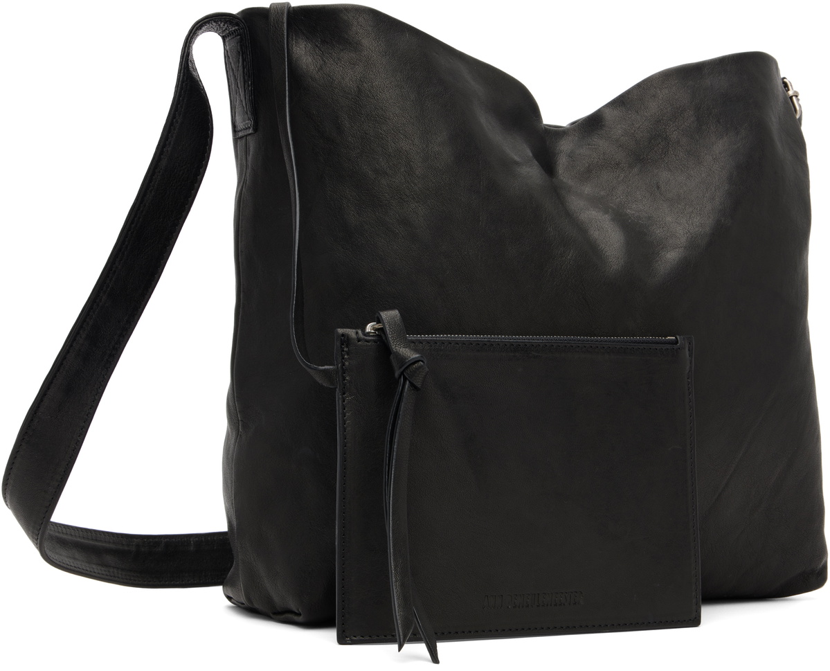 Ann Demeulemeester Black Runa Medium Soft Shoulder Bag