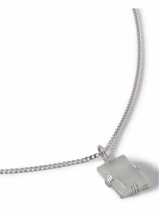 Photo: Miansai - Lennox Sterling Silver Quartz Pendant Necklace