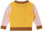 TINYCOTTONS Baby Yellow & Pink Colorblocked Sweater