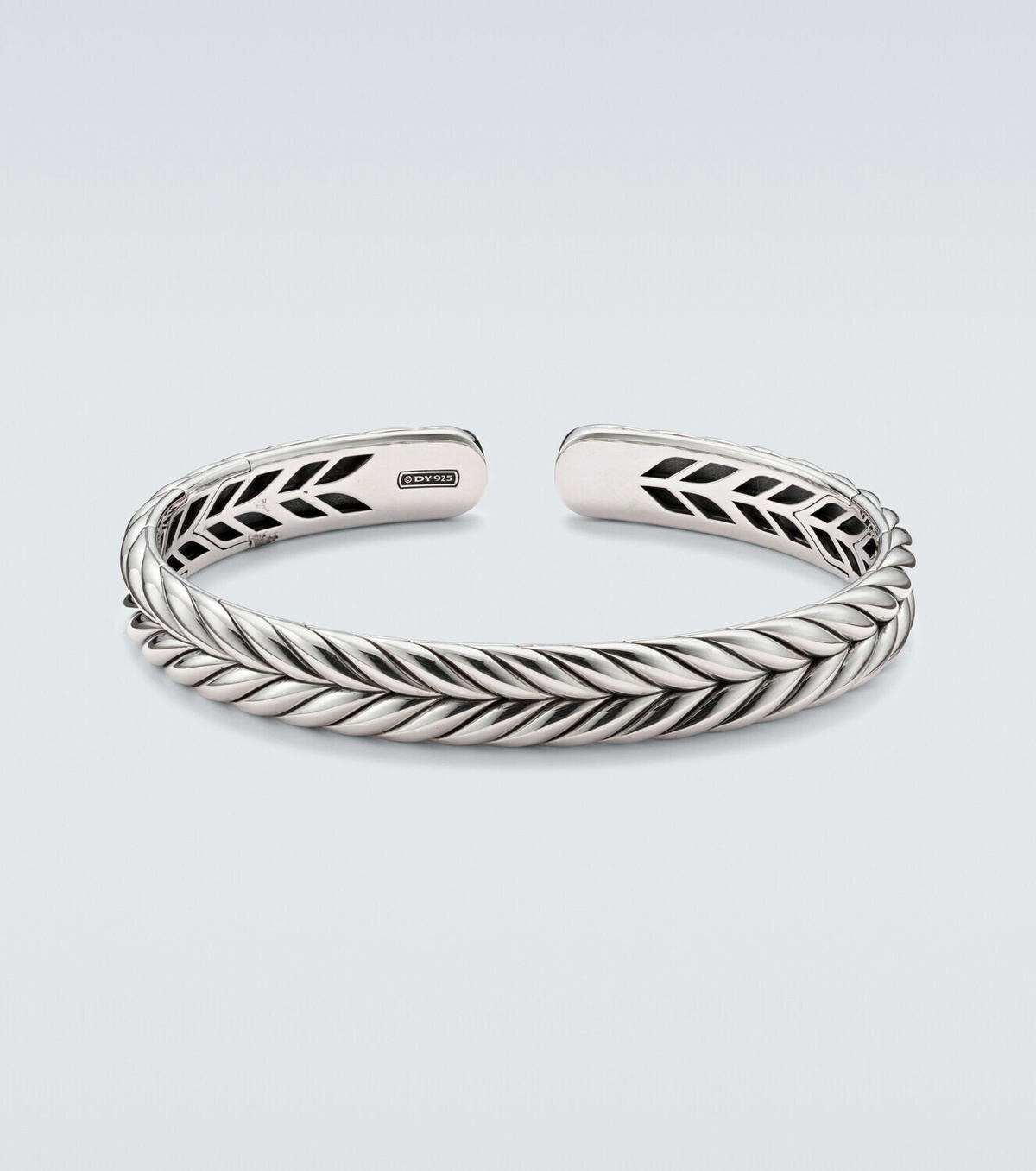 David Yurman Chevron sterling silver cuff bracelet