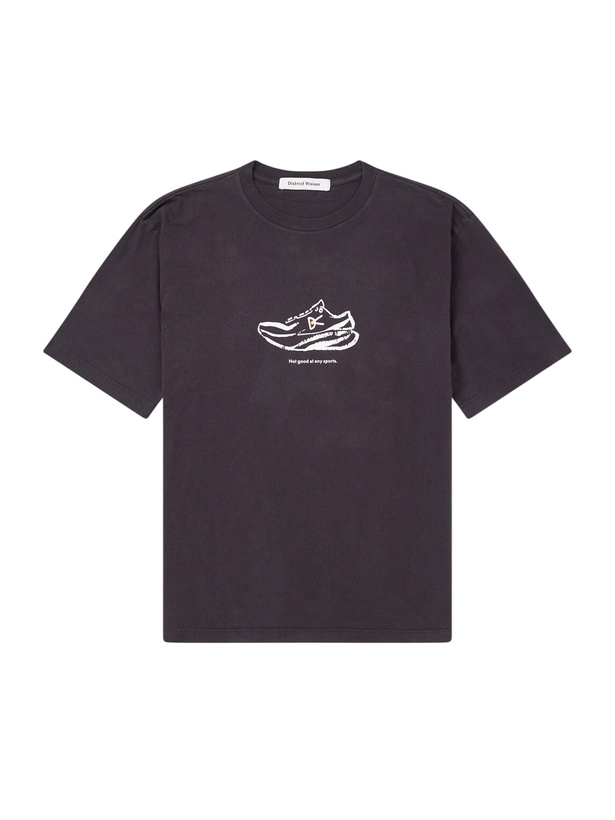 Photo: DISTRICT VISION - California Printed Cotton-Jersey T-Shirt - Black