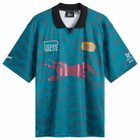 By Parra Men's Sports Flag Polo Shirt in Deep Sea Green
