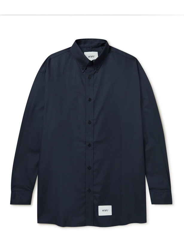 Photo: WTAPS - Button-Down Collar Cotton-Twill Shirt - Blue