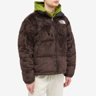 The North Face Men's Versa Velour Nuptse Jacket in Coal Brown