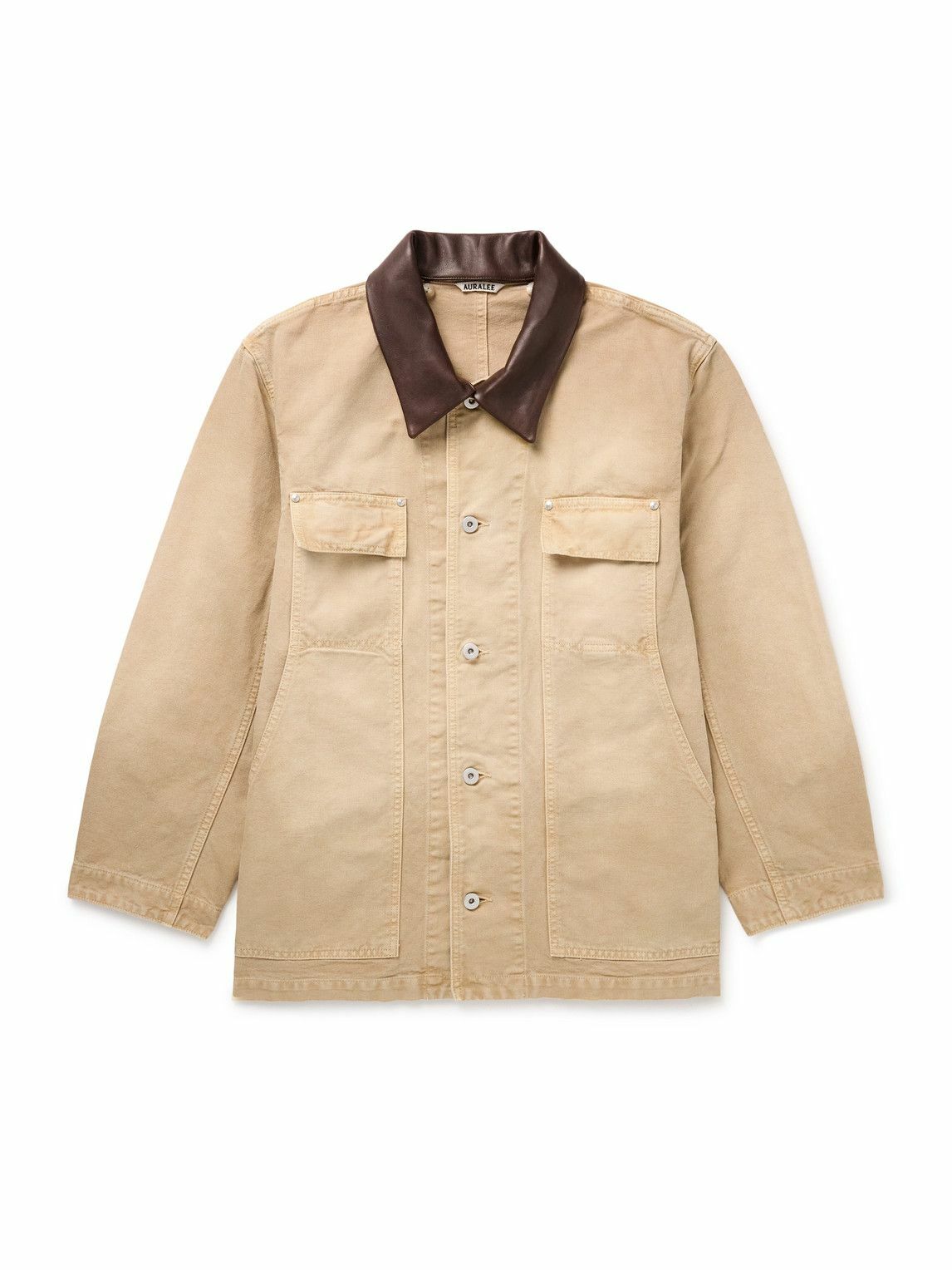 Namu Shop - Auralee Selvedge Faded Light Denim Blouson