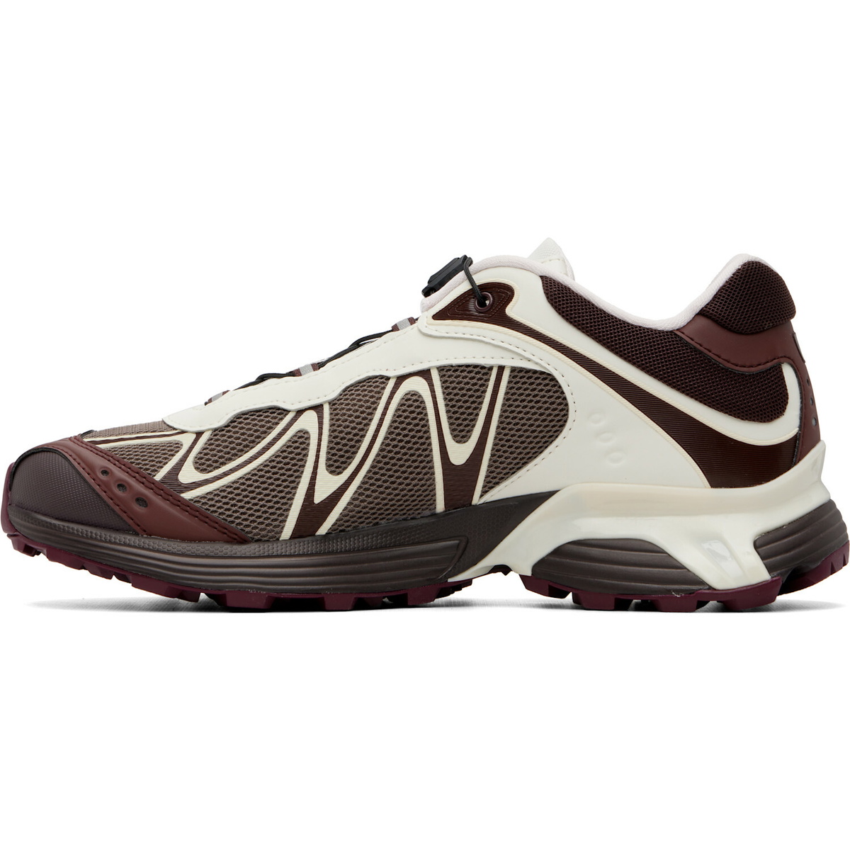 Salomon Brown & Off-White XT-Whisper Sneakers