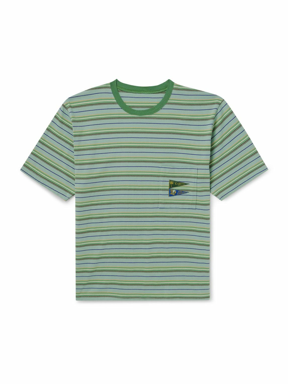 KAPITAL Opal Sheeting Cotton T-shirt | White | FARFETCH
