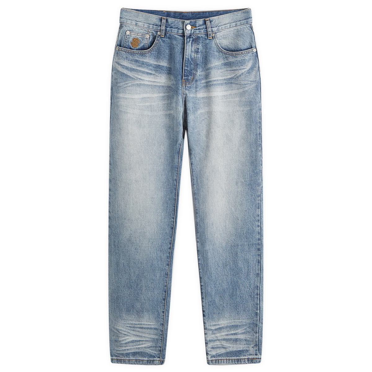 Billionaire Boys Club Men's Astro Selvedge Denim Jeans in Heavy Wash Blue Billionaire  Boys Club