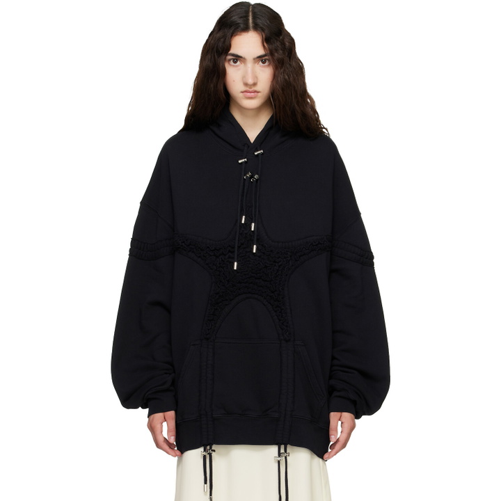 Photo: Collina Strada Black Soft Star Hoodie