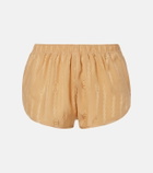 Gucci Interlocking G silk jacquard shorts