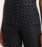 Faithfull Iria polka-dot linen capri pants