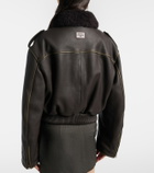 Acne Studios Leather bomber jacket