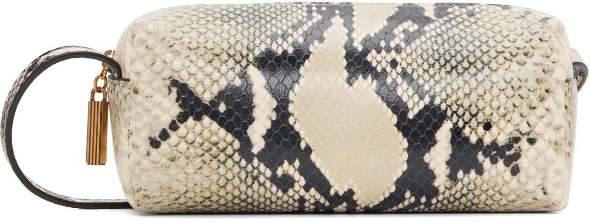 KHAITE Off-White & Black Mini Kye Crossbody Bag
