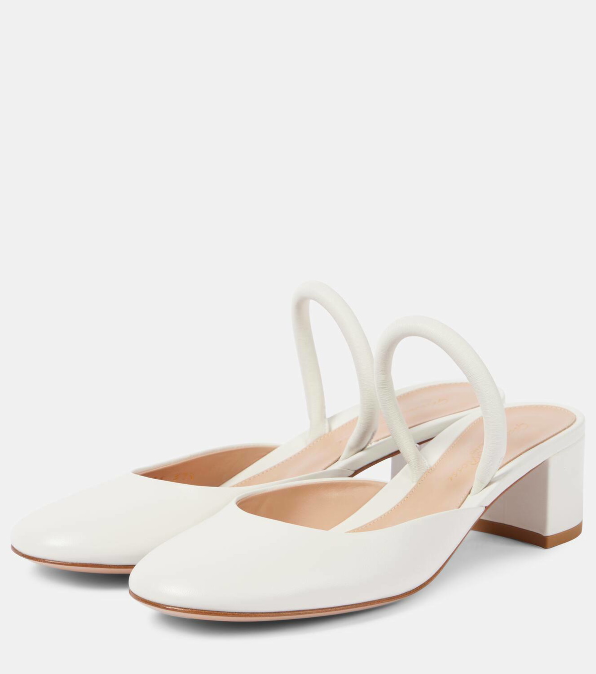 【Gianvito Rossi】 Tivoli 45メタリックレザーミュール Gianvito Rossi Tivoli 45 leather mules Gianvito Rossi