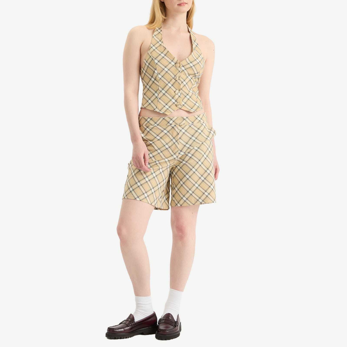 House Of Sunny Women's Sloane Check Shorts in Multi