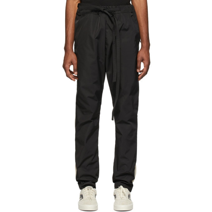 Photo: Fear of God Black and Off-White Tearaway Lounge Pants
